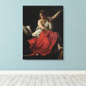 Calliope, Muse of Epic Poetry Canvas Afdruk (Insitu (Houten vloer))