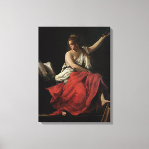 Calliope, Muse of Epic Poetry Canvas Afdruk
