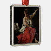 Calliope, Muse of Epic Poetry Metalen Ornament (Rechts)
