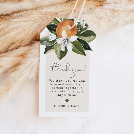 CALLIOPE Oranje Citrus cutie Clementine Cadeaulabel