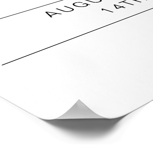 Calliope - Tropisch Oranje botanische bruiloft wel Poster (Hoek)