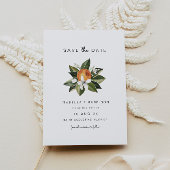 Calliope - Waterverf Oranje bloesems Opslagdatum Kaart