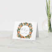 CALLIOPE Waterverf Oranje Blossom Citrus Cutie Bedankkaart (Voorkant)