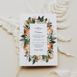 Calliope - Waterverf tropisch Oranje bloesem Kaart