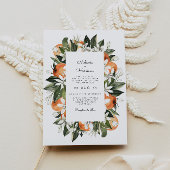 Calliope - Waterverf tropisch Oranje bloesem Kaart