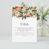 Calliope - Waterverf Tropische Sinaasappels behuiz Kaart (Staand voorkant)