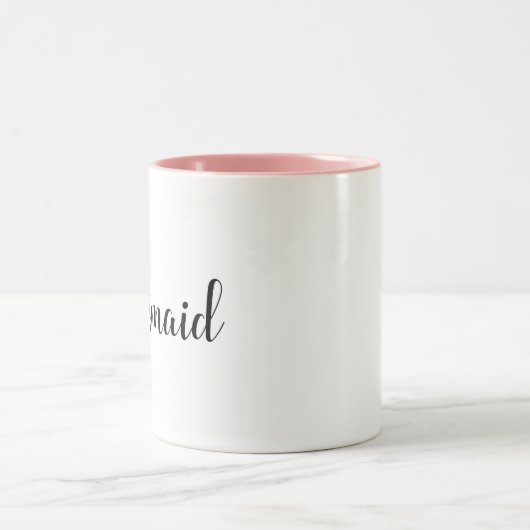 Callipgrafie-bridesmaïde, bridale mok (Center)