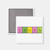 Callista periodieke lijstnaam magnet (Voorkant / Achterkant)