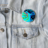 callisto danse néon ronde button 5,7 cm (In situ)