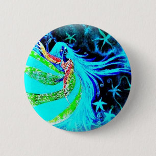 callisto danse néon ronde button 5,7 cm