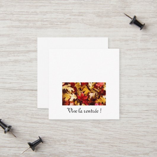 Callkaart Contactkaartje (Voorkant / Achterkant in situ)