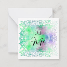 *~* CALLME Relatie AP63 Flat Note Kaart Notitiekaartje