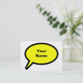 Callout-pictogram Visitekaartje (Staand voorkant)