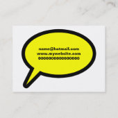 Callout-pictogram Visitekaartje (Achterkant)