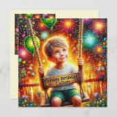 ~ CALLUM ~ Gelukkige Verjaardag ~ Tree Swing ~ (Voorkant / Achterkant)