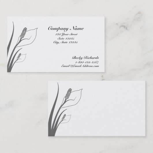 Cally Lilies Visitekaartjes (Voorkant / Achterkant)