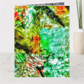 Calm abstract Folded Greeting Card,Smooth yellow  Kaart (Voorkant)