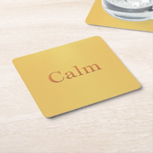 Calm Affirmation Acryl Onderzetter Set (Schuin)