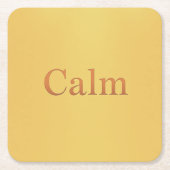 Calm Affirmation Acryl Onderzetter Set (Voorkant)
