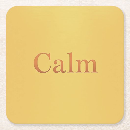 Calm Affirmation Acryl Onderzetter Set (Voorkant)