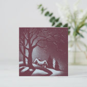 Calm and Bright | Flat Holiday Card Feestdagenkaart (Staand voorkant)