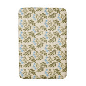  Calm and Natural: Blue Flower Seamless Pattern Badmat (Voorkant Verticaal)