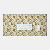 Calm and Natural: Blue Flower Seamless Pattern Bureaumat (Keyboard & Muis)