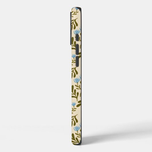  Calm and Natural: Blue Flower Seamless Pattern Case-Mate iPhone Case (Achterkant / Links)