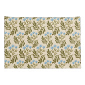  Calm and Natural: Blue Flower Seamless Pattern Kussensloop (Achterkant-Rechts)