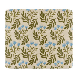  Calm and Natural: Blue Flower Seamless Pattern Snijplank