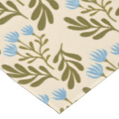  Calm and Natural: Blue Flower Seamless Pattern Tafelkleed (Gekanteld)