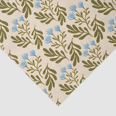  Calm and Natural: Blue Flower Seamless Pattern Tissuepapier (Detail)