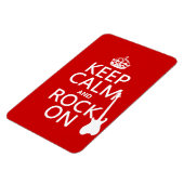 Calm and Rock on (gitaar) (elke kleur) Magneet (Linkerzijde)