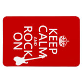 Calm and Rock on (gitaar) (elke kleur) Magneet (Horizontaal)