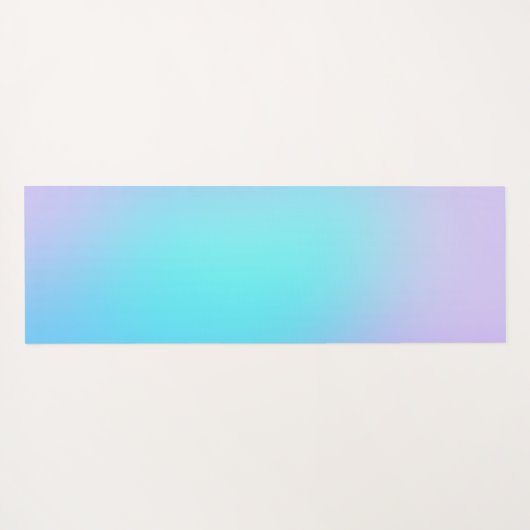 Calm Aqua en Lavendel Gradient Yogamat (Achterkant (horizontaal))
