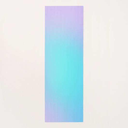 Calm Aqua en Lavendel Gradient Yogamat (Achterkant)