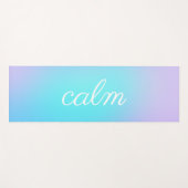 Calm Aqua en Lavendel Gradient Yogamat (Voorkant (horizontaal))