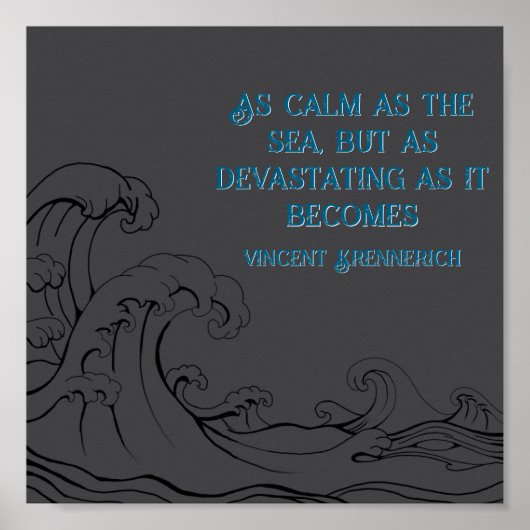 Calm as the Sea Poster (Voorkant)