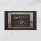 Calm Bamboo Chocolate Yoga Visitekaartje voor lera (Voorkant)