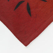 Calm Bamboo en mountainband uitzicht Scene Fleece Deken (Hoek)