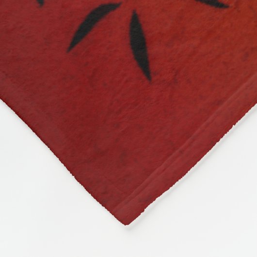 Calm Bamboo en mountainband uitzicht Scene Fleece Deken (Hoek)