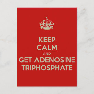 Calm bewaren en Adenosine Trifosfaat ophalen Briefkaart