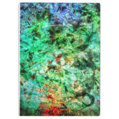 Calm blue abstract clipboard,Dazzling smooth blue Klembord (Achterkant)