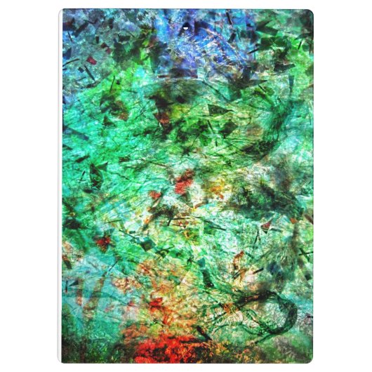 Calm blue abstract clipboard,Dazzling smooth blue  Klembord (Achterkant)