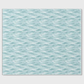 Calm Blue Abstract Wave Cadeaupapier (Vlak)
