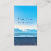 Calm Blue Beach Scene  Visitekaartje (Voorkant)
