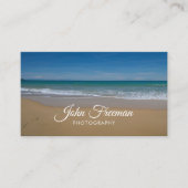 Calm Blue Beach Waves fotograaf Visitekaartje (Voorkant)