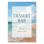 Calm Blue Beach Waves Kaart (Achterkant)