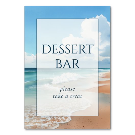 Calm Blue Beach Waves Kaart (Voorkant)