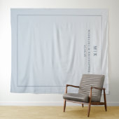 Calm Blue Minimalist Gradient Wandkleed (In Situ (horizontaal))